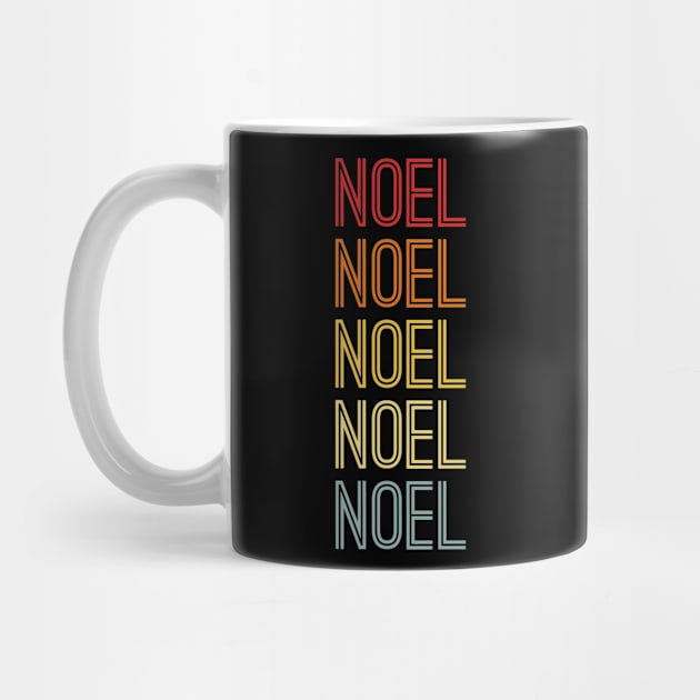 Noel Name Vintage Retro Pattern by CoolDesignsDz